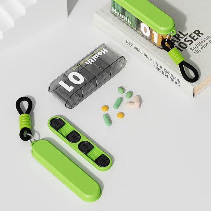 Stylish Portable Pill Box with 4 Compartments(Pack of 1)