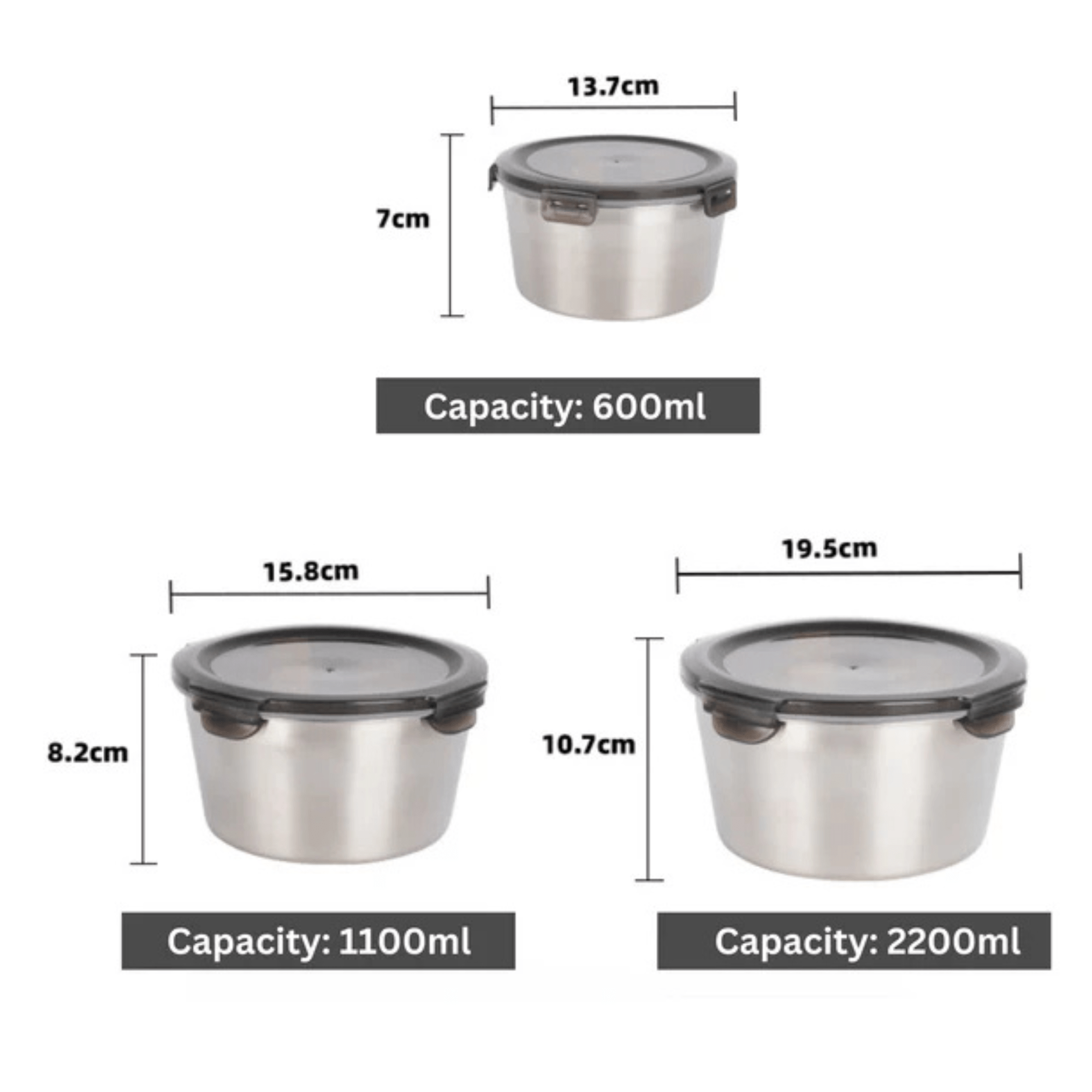 Stainless Steel Food Storage Container