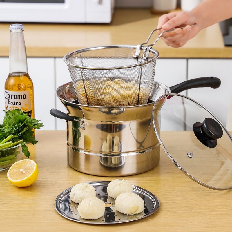 Stainless Steel Multifunctional Noodle Pot