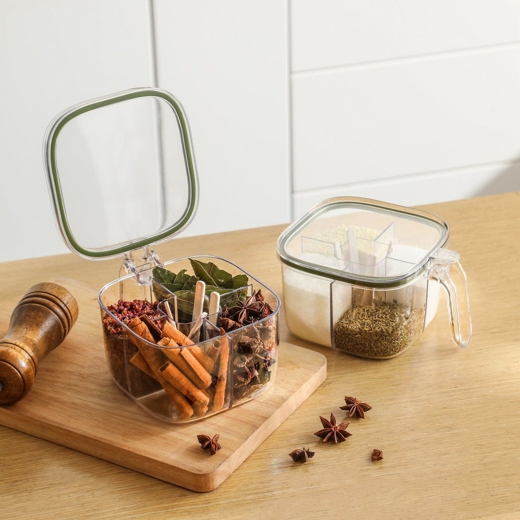 4 Compartments Sealed Seasoning Box