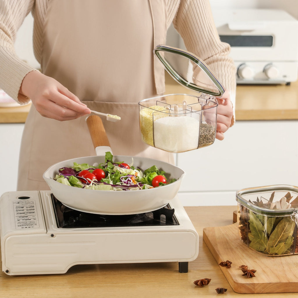 4 Compartments Sealed Seasoning Box