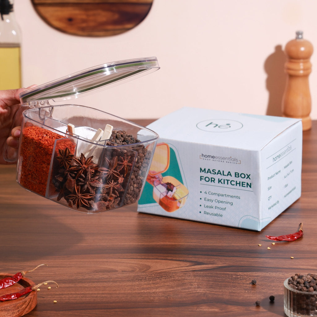 4 Compartments Sealed Seasoning Box