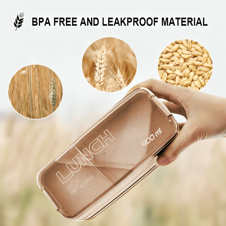 3-in-1 Compartment Containers With Spoons